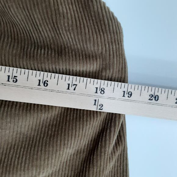 Vintage 80s Corduroy Mini Skirt A Line Mod Womens 4 Equestrian Academia Preppy - Picture 10 of 11